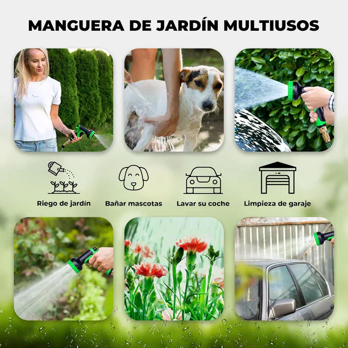 Manguera Expansible CONDINO© de Alta Presión + Conexiones de Regalo